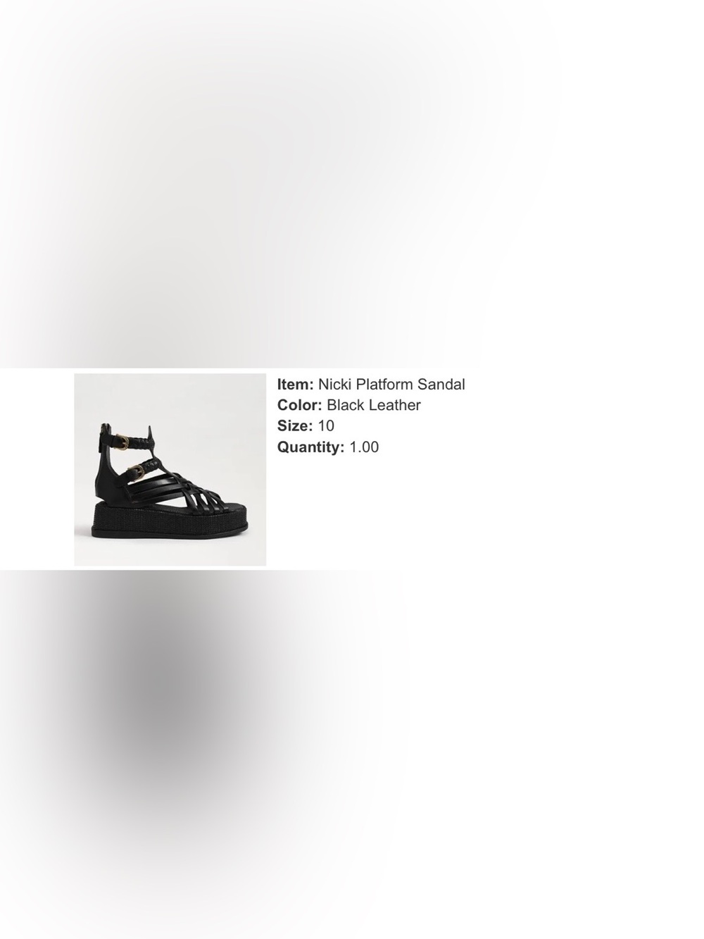 Sam Edelman Nicki Black Platform Strappy Sandal - Picture 2 of 10